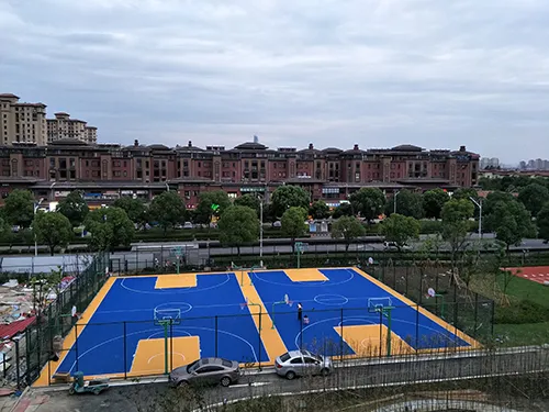 outdoor tiles for basketball court