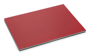 Colorful gym mat with rainbow design for a vibrant workout experience.
