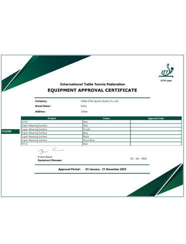 table tennis court mat