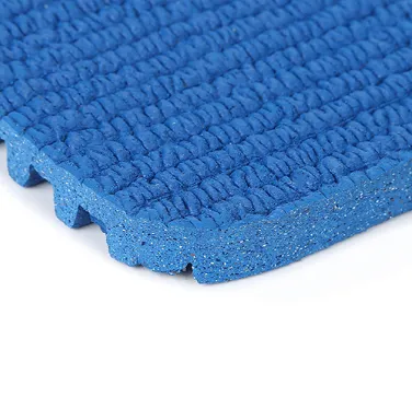 Prefabricated Running Track-Grade Playground Rubber Flooring: How Three Colors of Red, Blue, and Grey Create a Multifunctional Sports Space