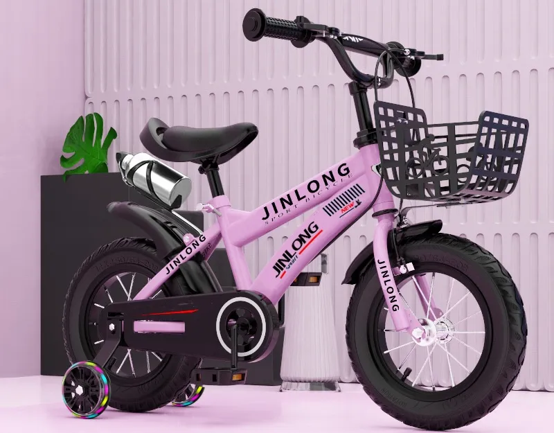 Kids Cycle 4-10 Years Balance Bike Backrest+Auxiliary Wheels