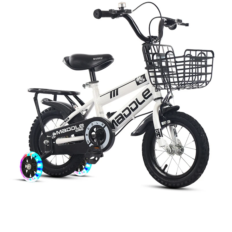 Unique Children Bicycle 12-20 Inch Sport Ridding Bicycle Four Wheels with Auxiliary Wheel Safe Kids Bike