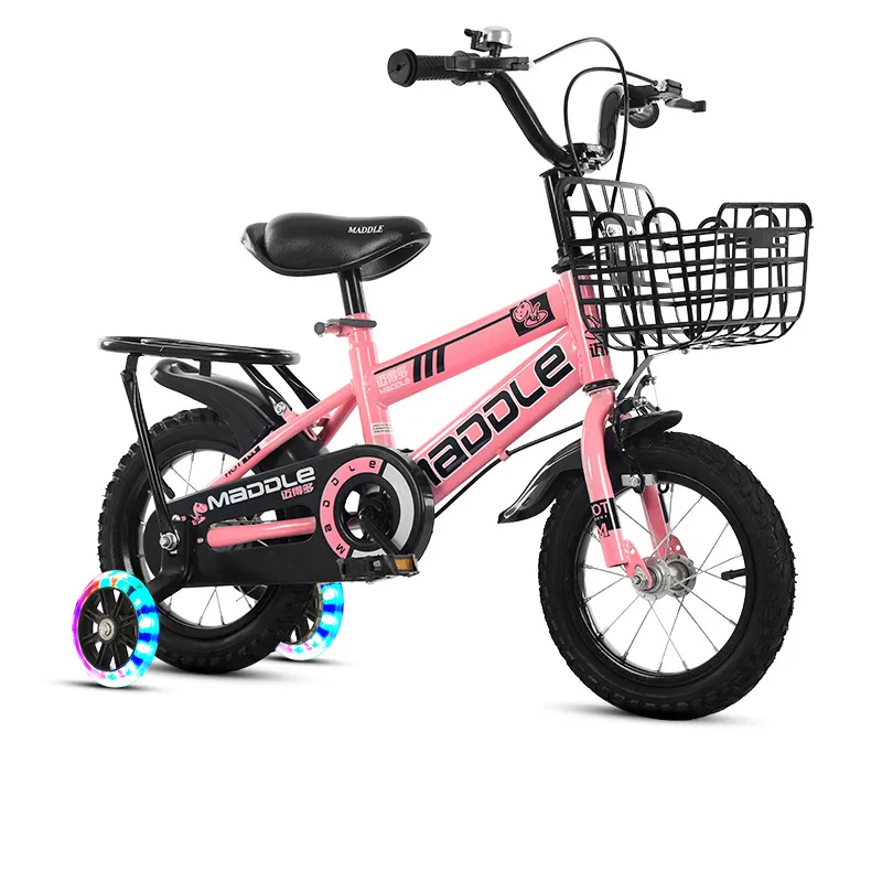 Children's Bicycles Small Medium and Large With Auxiliary Wheels Can Be Ridden on a 12-20 Inch Lightweight Baby Bike
