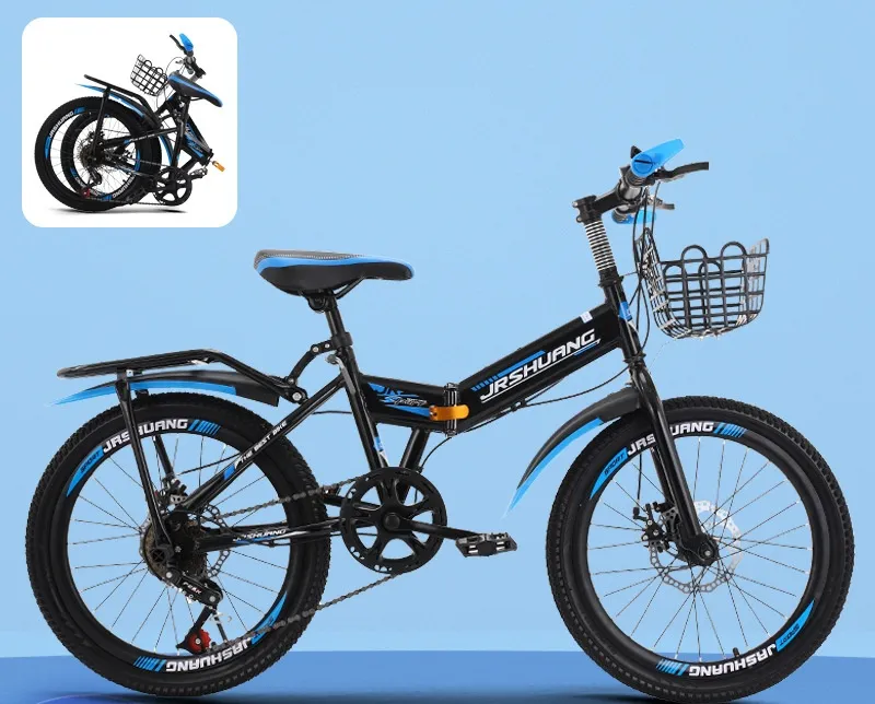 Kids Bike Magnesium Alloy Folding Disc Brakes Gears 18-24in
