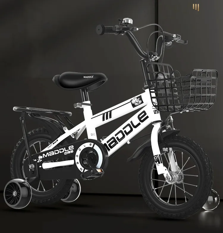 Children's Bicycles Small Medium and Large With Auxiliary Wheels Can Be Ridden on a 12-20 Inch Lightweight Baby Bike