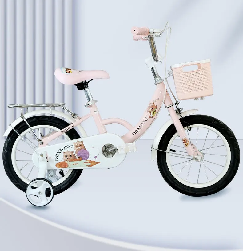 Popular Kids Cycle Princess Children Riding Bicycles Bring a Basket and Seats Leisure Bike