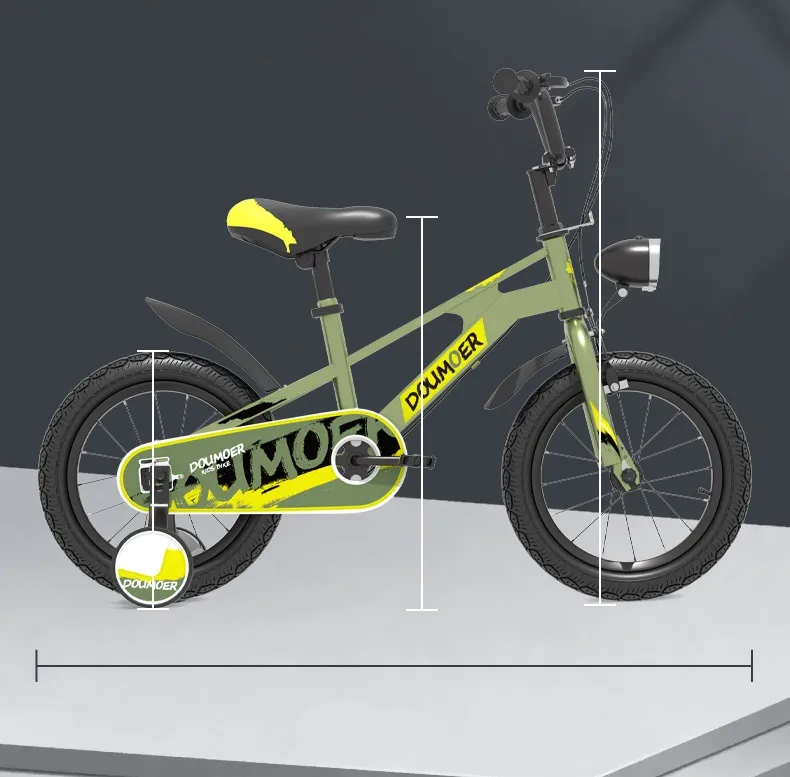 Kids Mountain Bike 12/14/16 Inch Children's Bicycle Shock Absorbing Disc Brake Mountain Bike