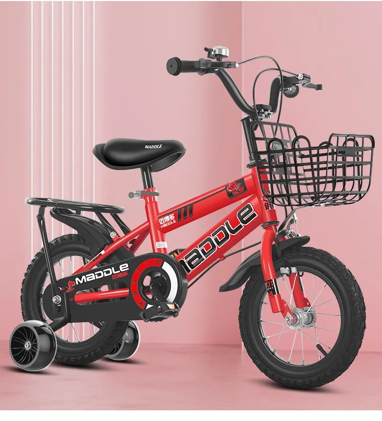 Children's Bicycles Small Medium and Large With Auxiliary Wheels Can Be Ridden on a 12-20 Inch Lightweight Baby Bike