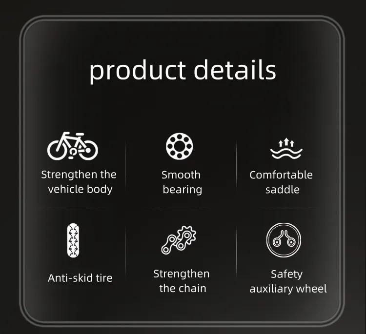 Children's Bicycles Small Medium and Large With Auxiliary Wheels Can Be Ridden on a 12-20 Inch Lightweight Baby Bike