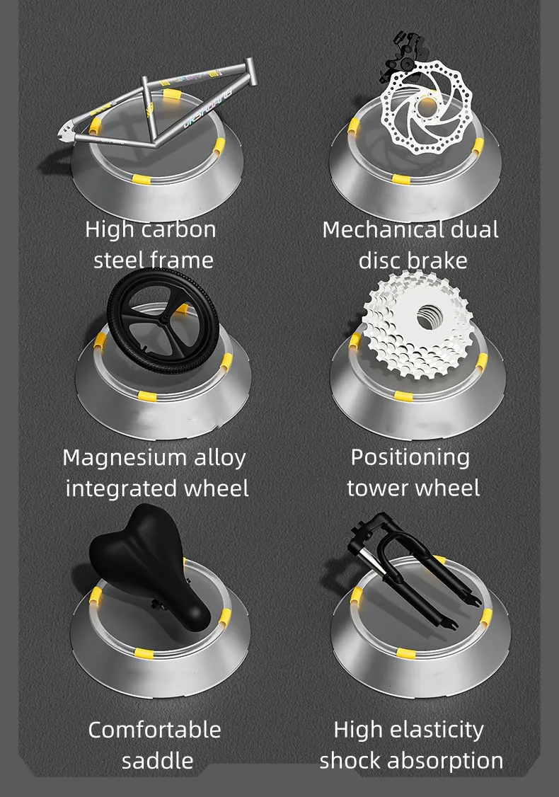 Cool Bicycle for Children Aged 6-12 Primary and Secondary School Students 8-year-old Boy Pedal Bike