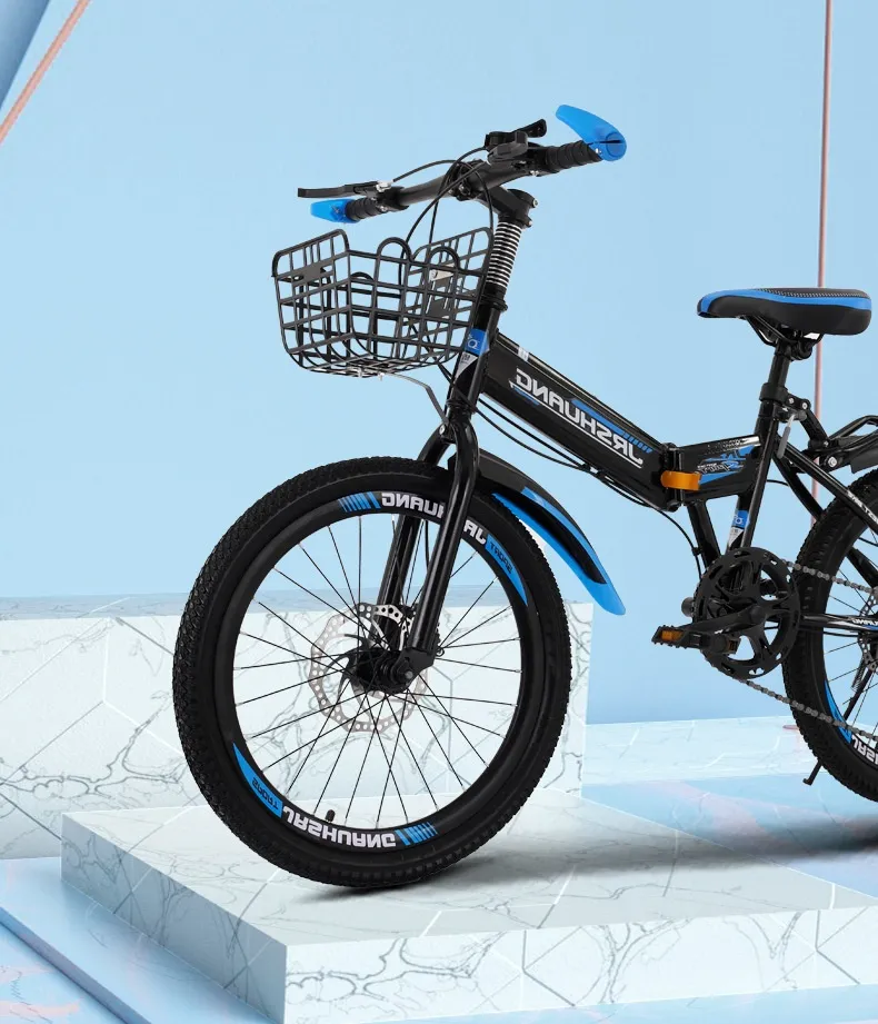 Kids Bike Children's Cycling Magnesium Alloy Folding Disc Brake with Variable Speed 18/20/22/24 Inch Children Bicycle