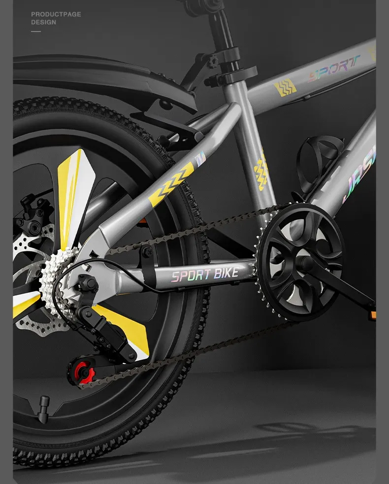 Cool Bicycle for Children Aged 6-12 Primary and Secondary School Students 8-year-old Boy Pedal Bike