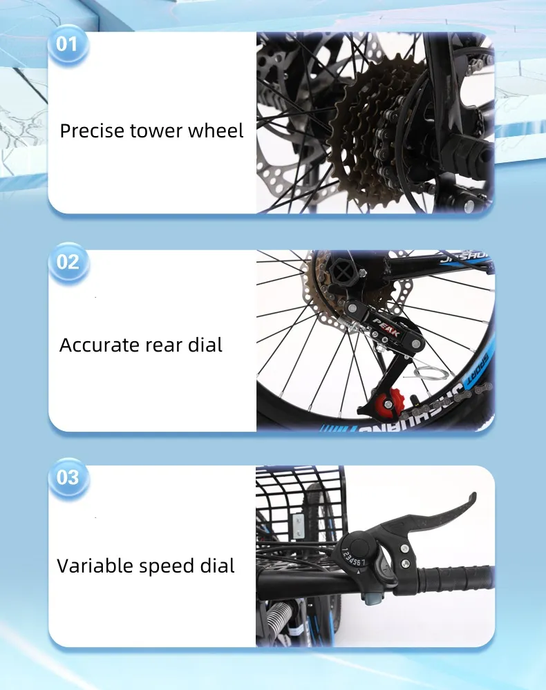 Kids Bike Children's Cycling Magnesium Alloy Folding Disc Brake with Variable Speed 18/20/22/24 Inch Children Bicycle