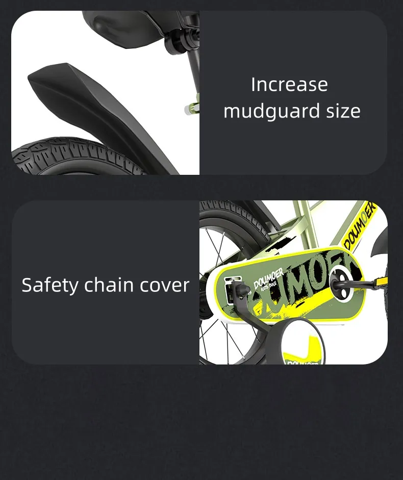 Kids Mountain Bike 12/14/16 Inch Children's Bicycle Shock Absorbing Disc Brake Mountain Bike