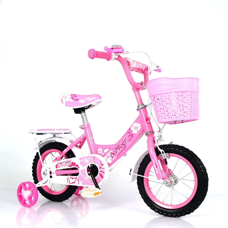 High Quality Kids pink Princess Children's Cycling Bike 14/16/18 Inch Bicycle with Backrest Riding Princess Bike