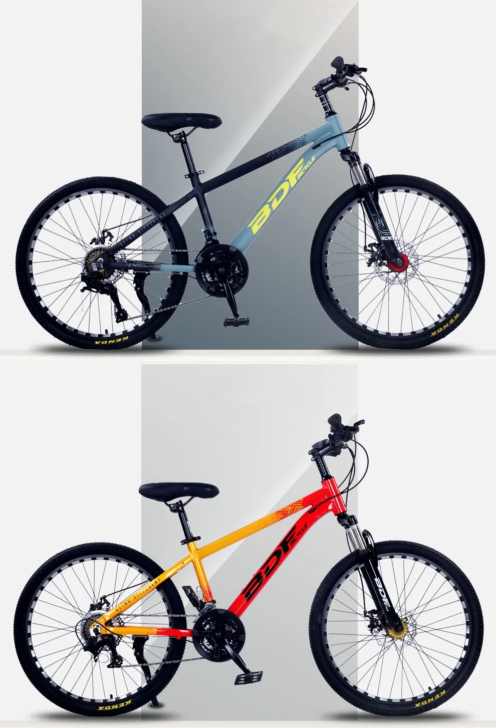 new product Mountain Bike For Kids 20/22/24/26 inch carbon steel frame cycle Kids Training Bike