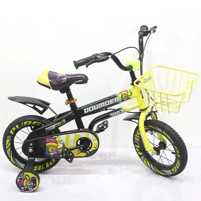 High Quality 12/14/16 Kids Bike Riding Auxiliary Wheels Multi Color Kids Mountain Bicycle