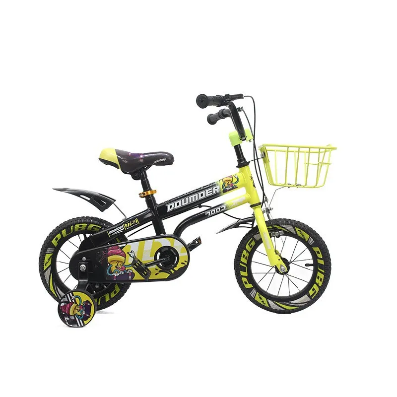 High Quality 12/14/16 Kids Bike Riding Auxiliary Wheels Multi Color Kids Mountain Bicycle