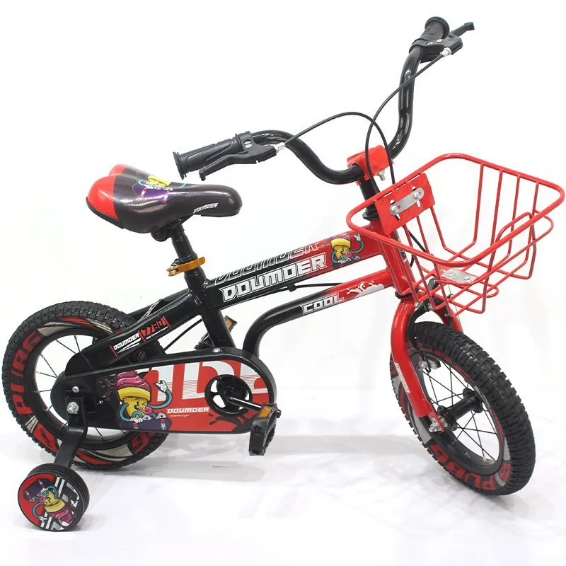 High Quality 12/14/16 Kids Bike Riding Auxiliary Wheels Multi Color Kids Mountain Bicycle