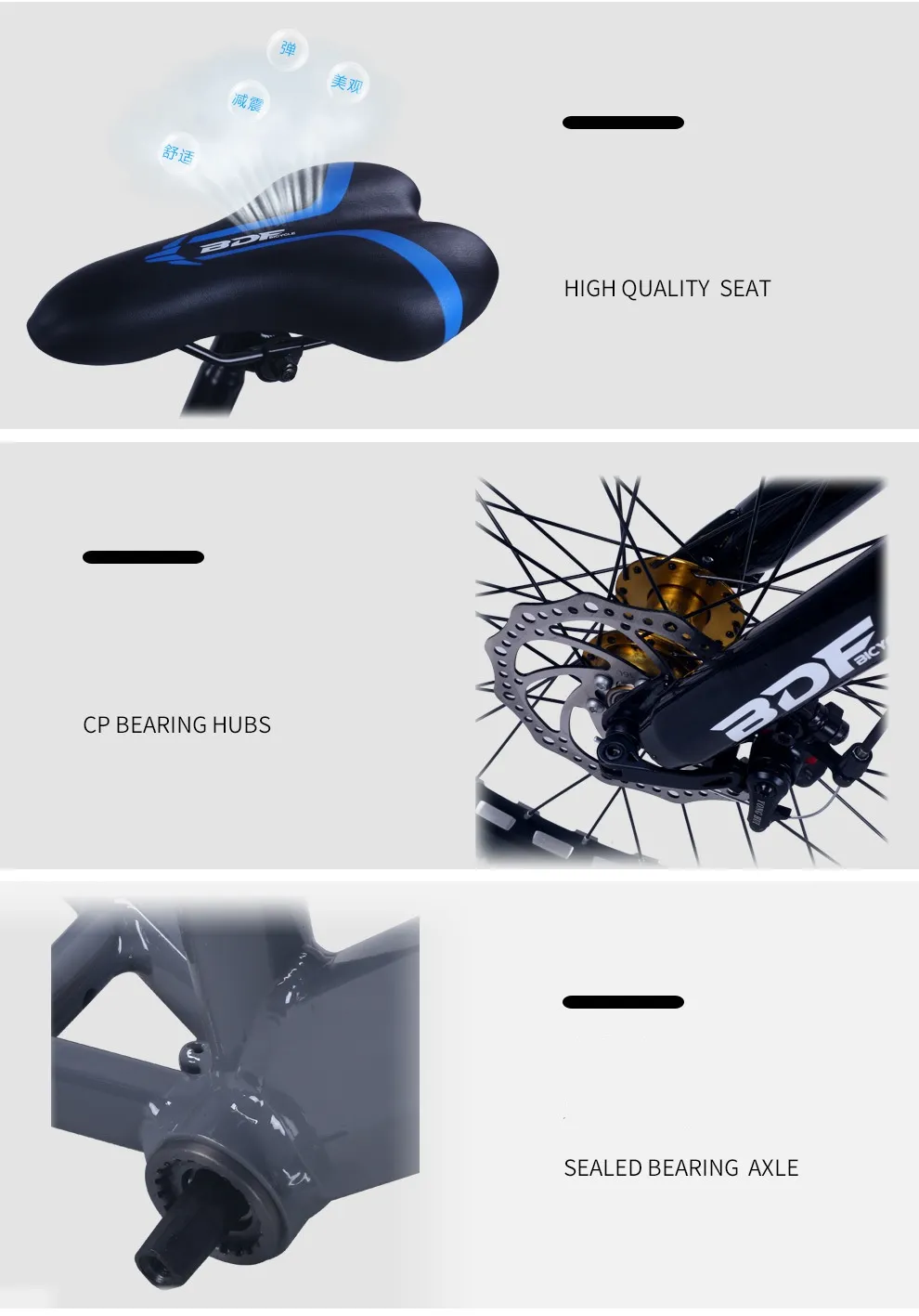 new product Mountain Bike For Kids 20/22/24/26 inch carbon steel frame cycle Kids Training Bike