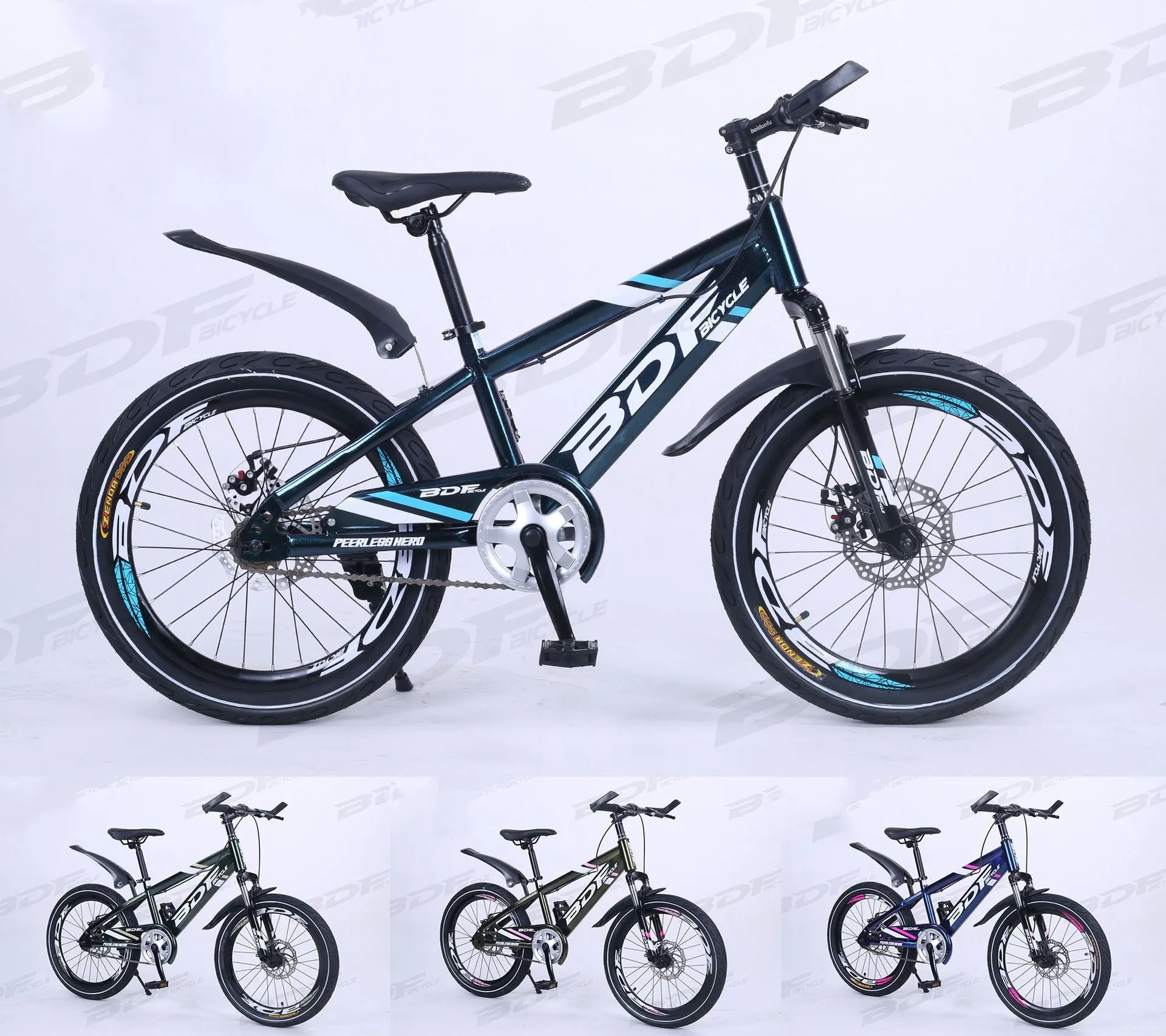 Kids Bike Children's Pedal Single Support Mountain Bike 16/18/20/22/24 Inches Gift for Children Kids Bike