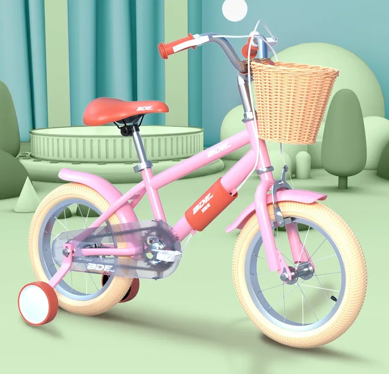 Exercise Balance Coordination kids bike high ten carbon steel 3-7 years old four wheels kids bicycle