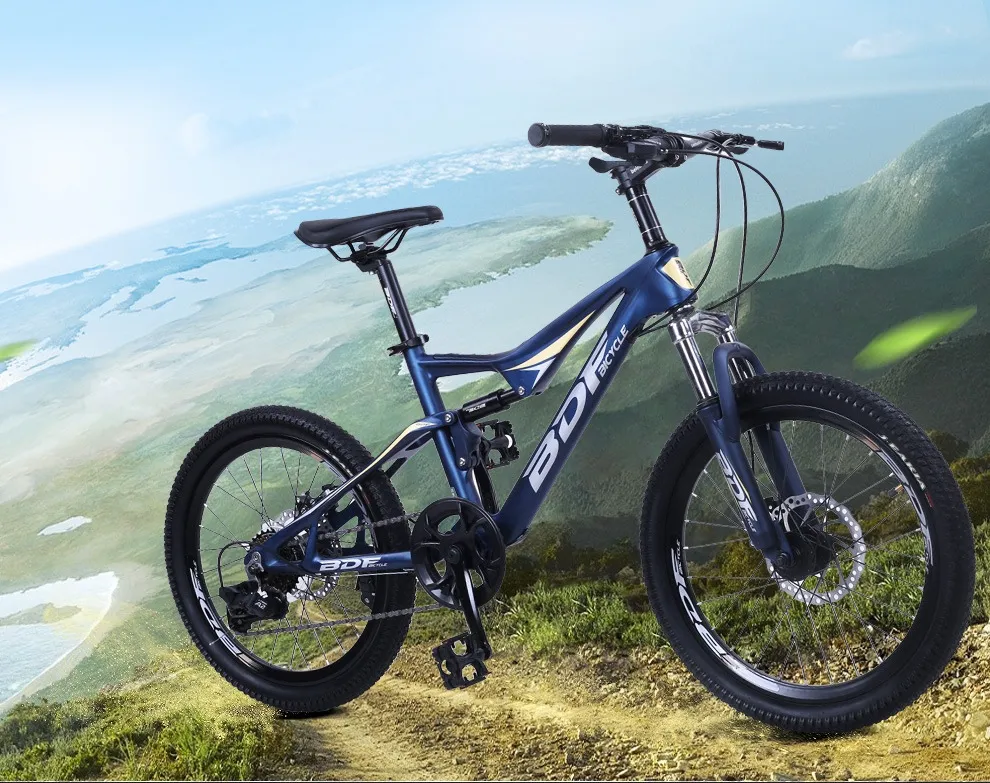 Newly Designed Kids Bike Magnesium Alloy Shock Absorber 7-speed Children's Bicycle 20/22 Inch Children MTB Bike
