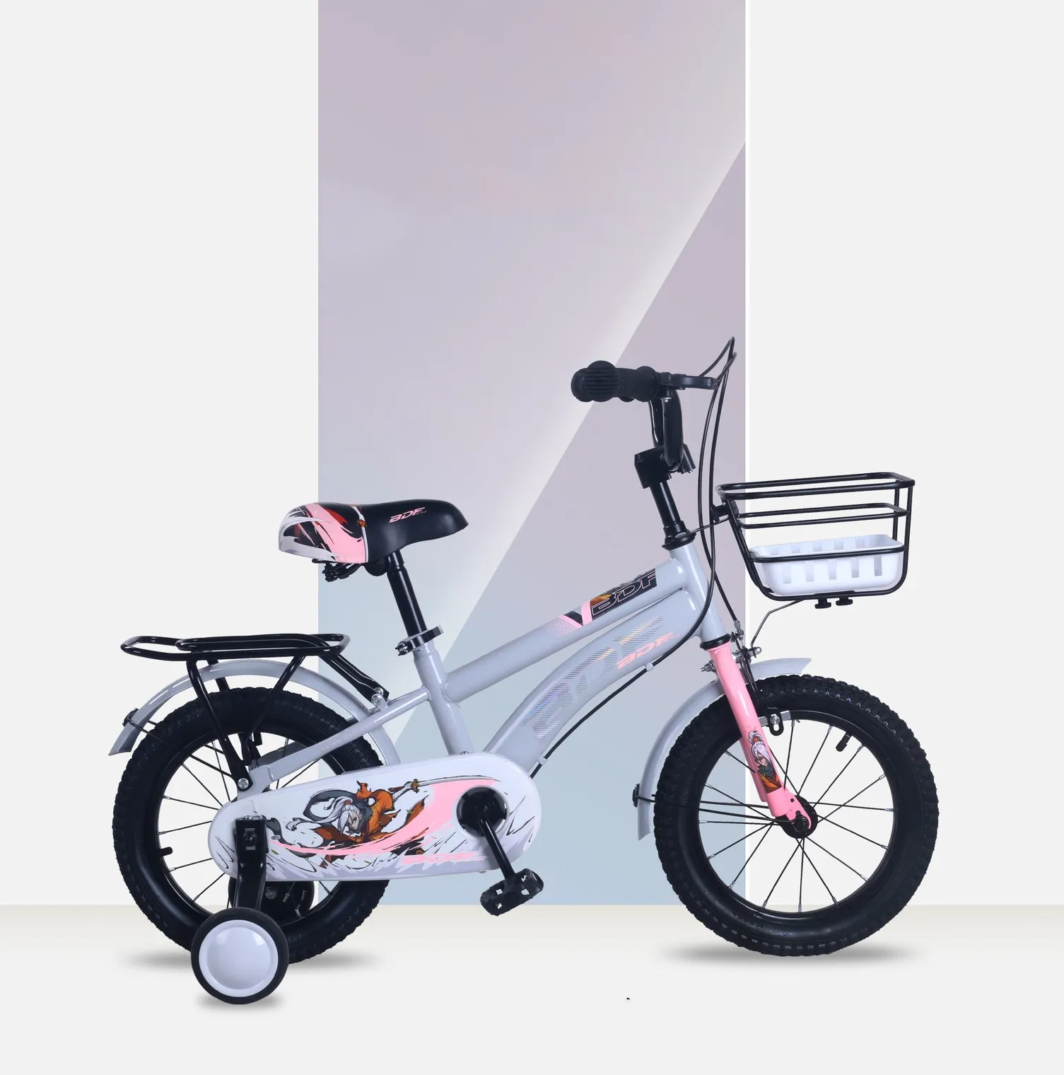 New Children's bike Multi-functional Bicycle Rear Seat Frame happy birthday gift for girls and boys kids bike toy