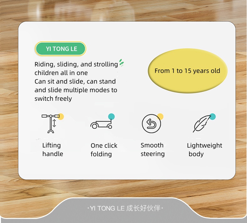 3 wheel electric scooter designed for kids aged 5 years old for safe and fun rides