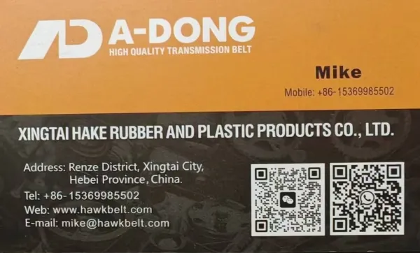 China A-DONG Drive Belt VOE 20441930 10PK1768 10PK1770 For Excavator VOLVO EC350DL 20459311