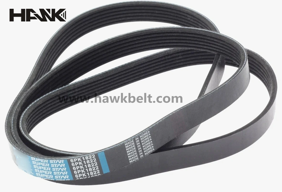 China V Belt Manufacturer Raw Edge Laminated Belt Rubber Fan Belt 90916-02209-83