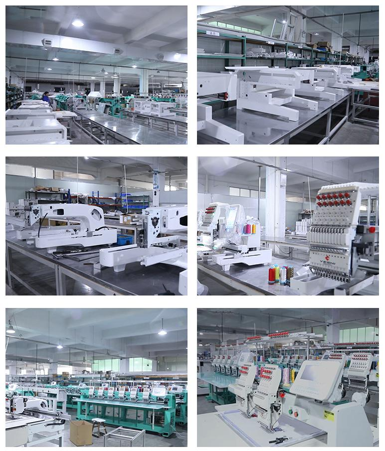 large embroidery machine factory