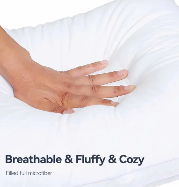 Microfiber Pillow Filling Even Distribution Prevents Lumping