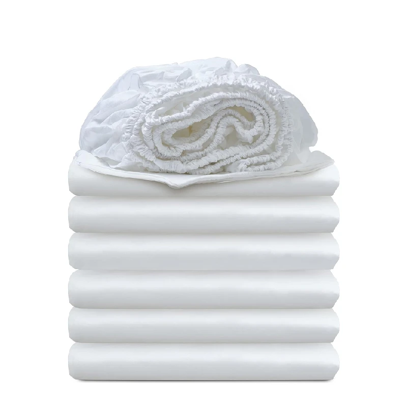 Hotel classic T250 percale polycotton fitted bed sheet