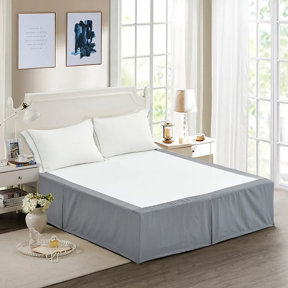 Wholesale hotel Jacquard decorated bed skirt with elastic