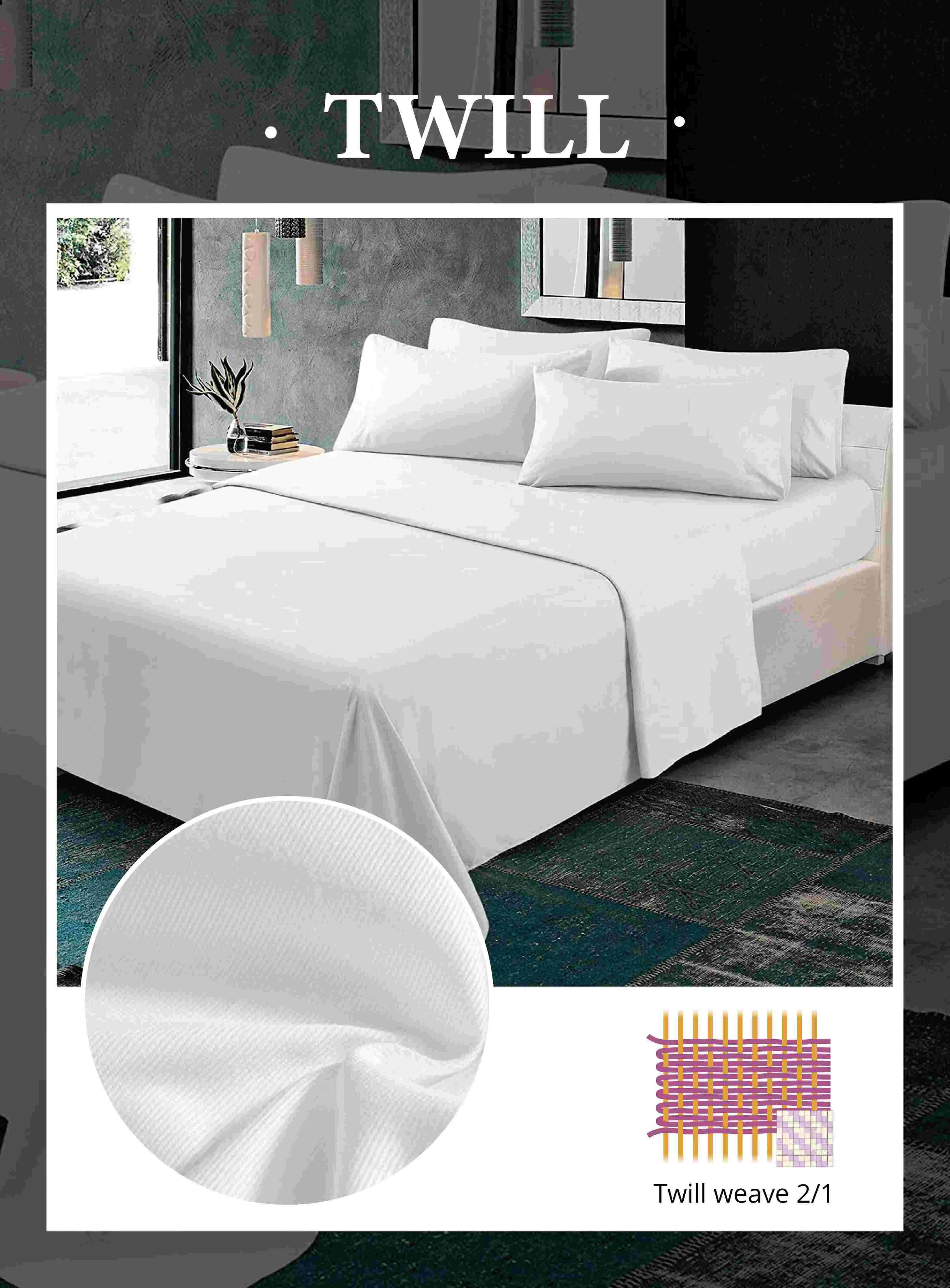 white hotel bed sheets