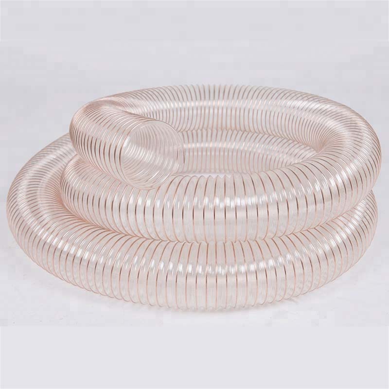 PU Ducting - Wire Reinforced, Abrasion-Resistant Hose