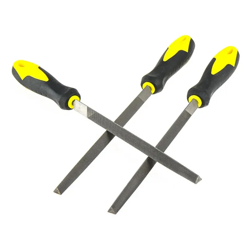 Metal Triangle File Features Comfortable Grip Handle