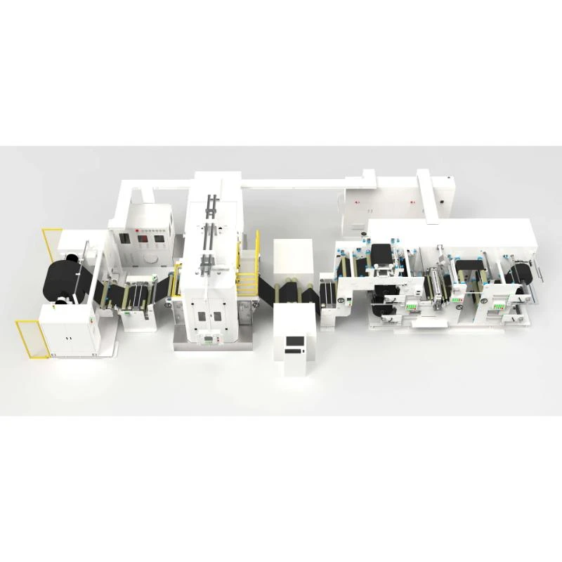 900*1200 Positive Electrode Roll Pressing and Slitting Integrated Machine