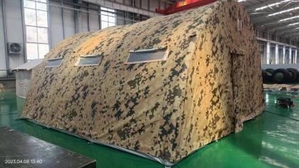 Camouflage military high-pressure inflatable tent