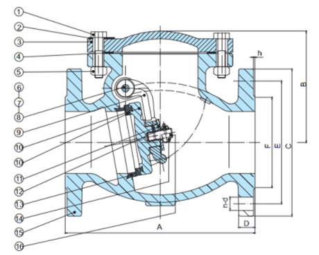 Cichy zawór zwrotny