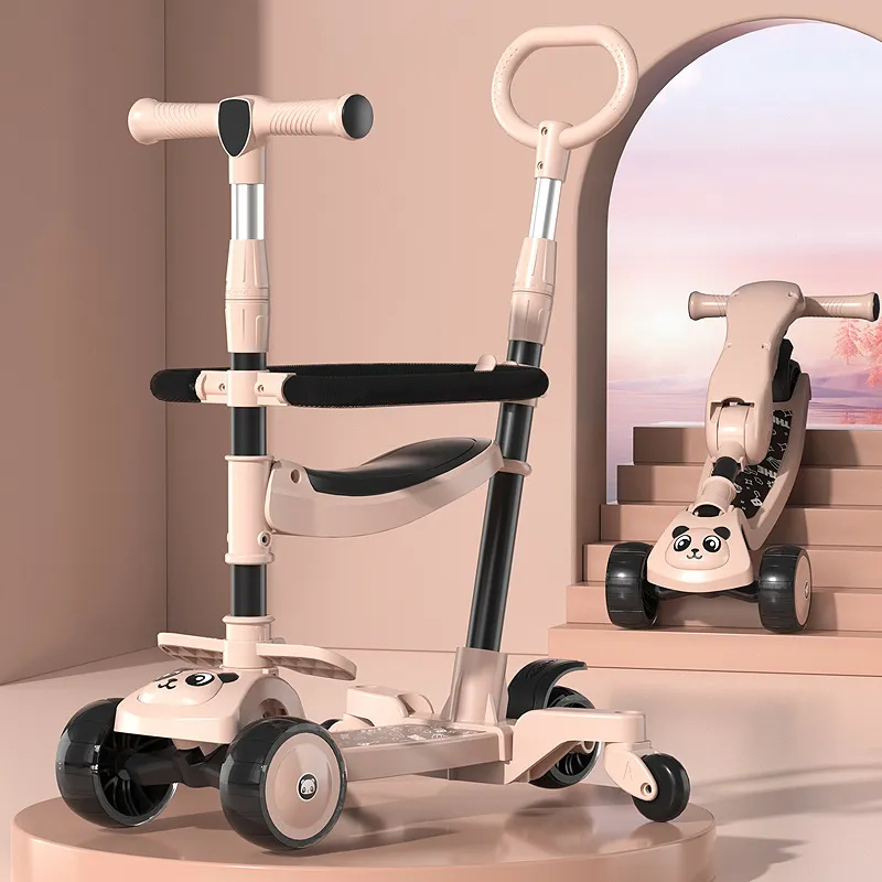 Wholesale Price Scooter For Kids China Factory Kid Scooter Luggage For 3-8 Years Children Pu Flash Wheels Kids Scooter