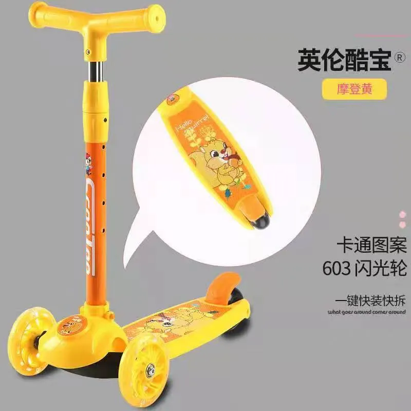Kids Scooter Foot Kick 3 Wheel Mini Push Scooter for Toddler