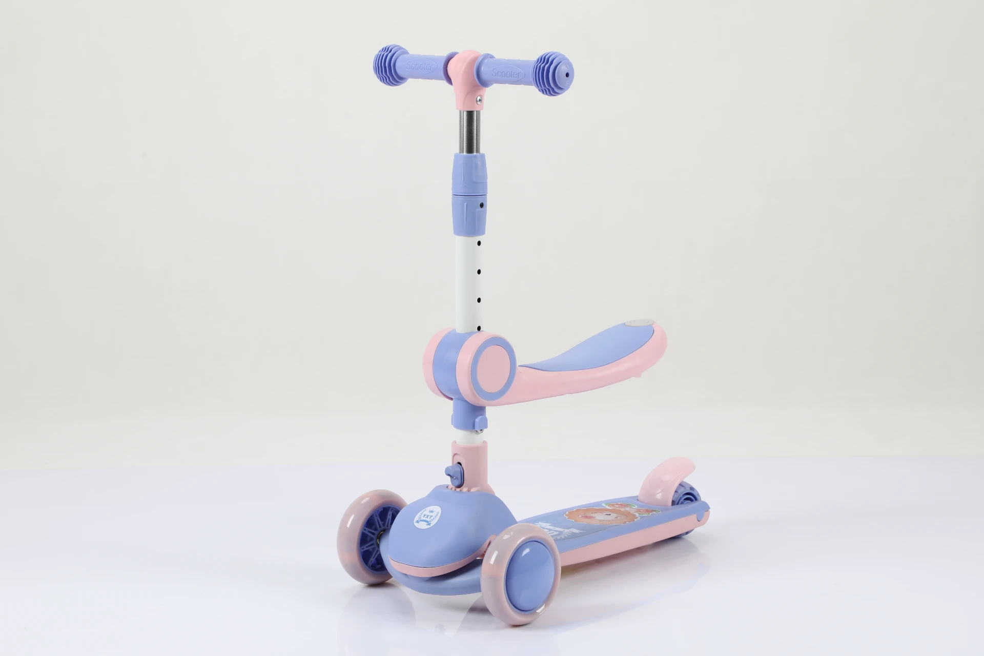 High Quality Cheap 3-Wheel Kids Scooter with LED Lights