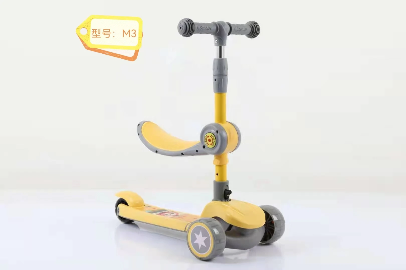 Manufacturer Foldable Design Three Wheels Push Scooter For Children