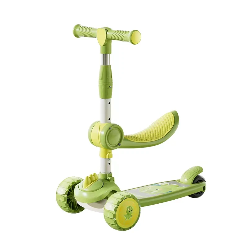 Direct Wholesale Competitive Price PP Folding Adjusting Handlebar Kids Kick Scooter Baby Running Slide Car Toys