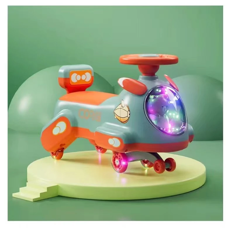 New Kids Swing Car – 2-in-1 Ride On Wiggle, No Batteries