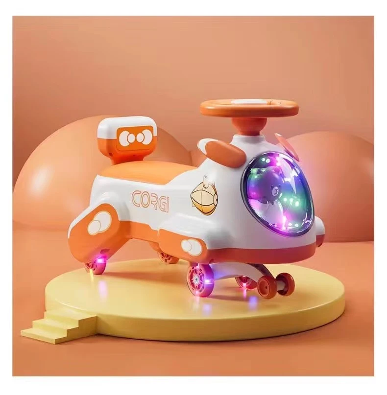 New Kids Swing Car – 2-in-1 Ride On Wiggle, No Batteries