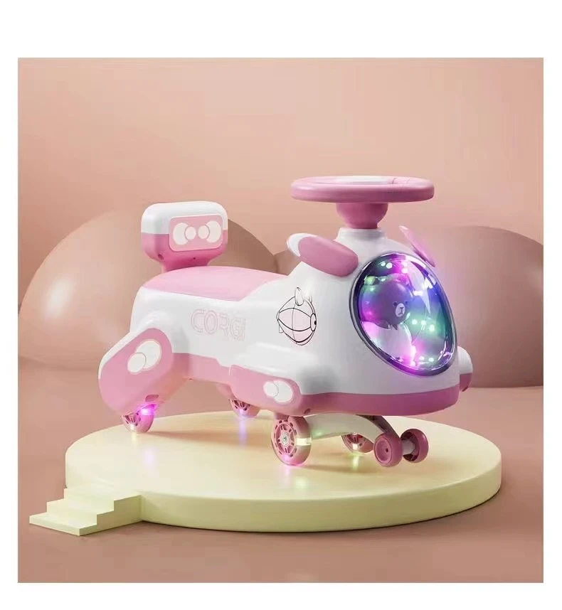 New Kids Swing Car – 2-in-1 Ride On Wiggle, No Batteries