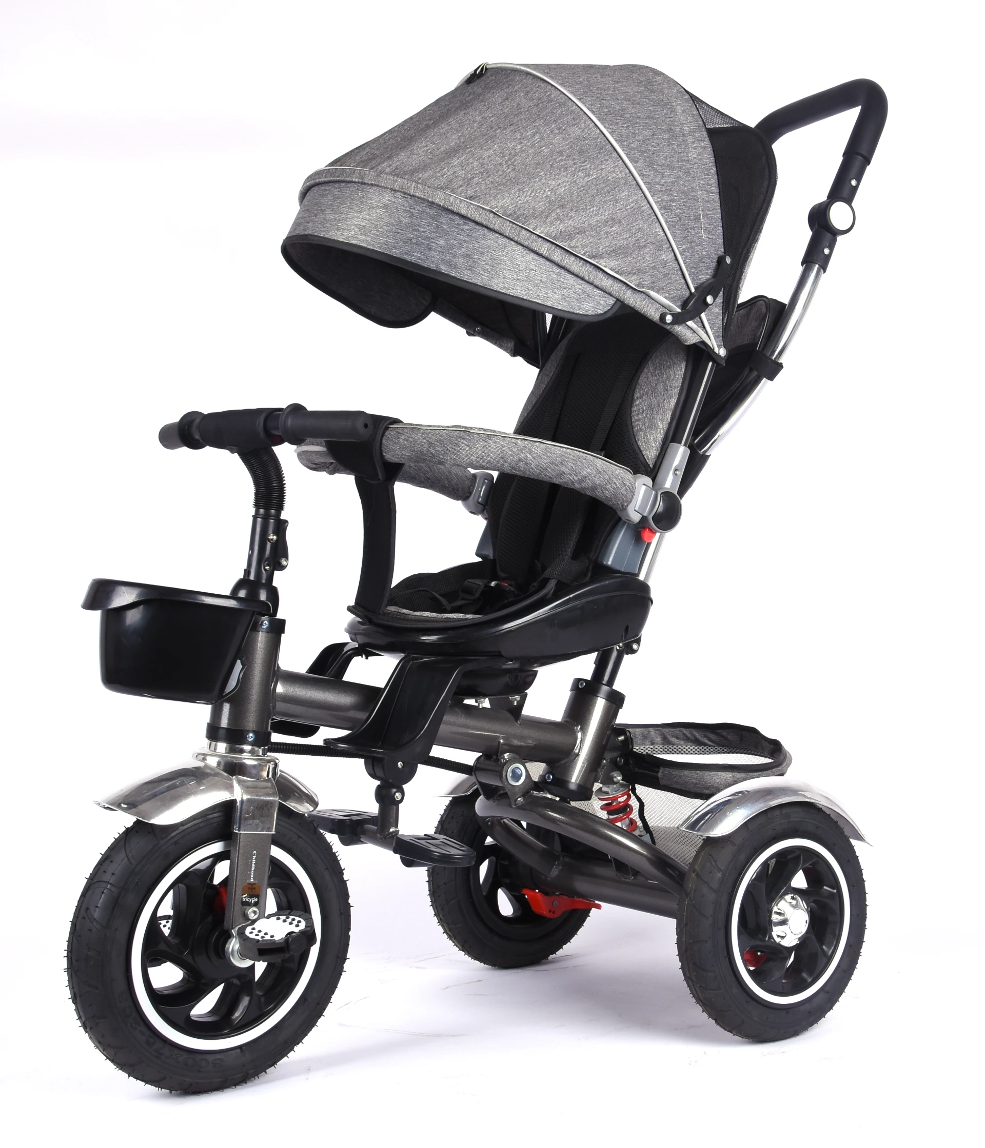 Hot Sale Stroller Cartoon Kids 3 Wheels Tricycle and New Design Cute Animal Baby Trike 4 in 1 Tricycle for Sale